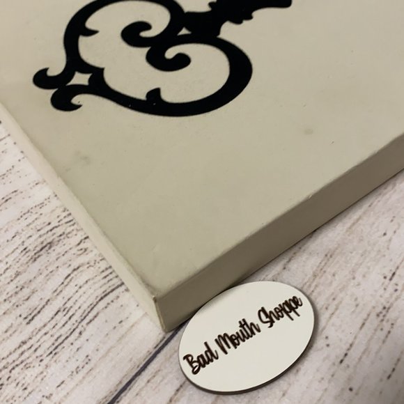 Hobby Lobby Black Velvet Felt Skeleton Key Wood Block Canvas Wall Art - Picture 5 of 9